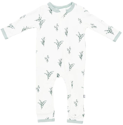 Kyte Baby Zippered Romper - Eucalyptus (6-12M) - 1910EU3