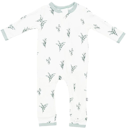 Kyte Baby Zippered Romper - Eucalyptus (6-12M) - 1910EU3