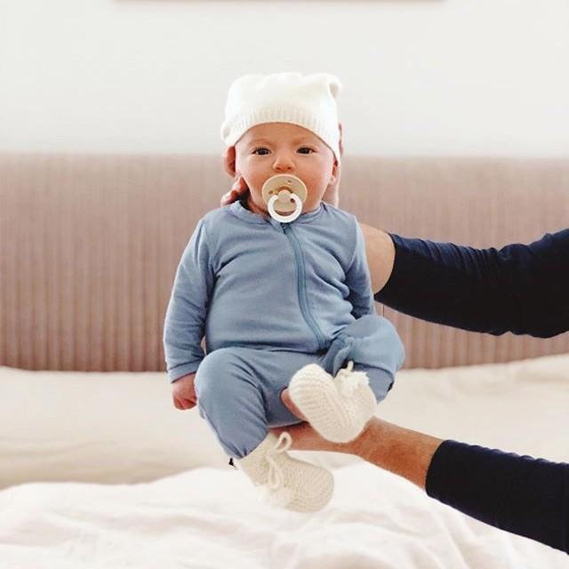 Kyte Baby Zippered Romper - Slate (6-12 months) - 1907SL3