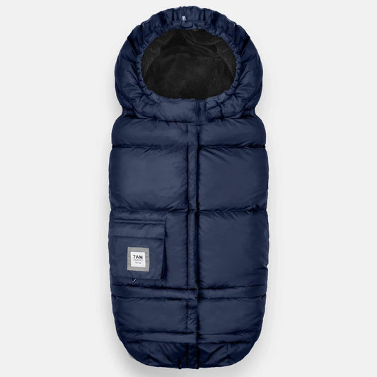 7 A.M. Enfant Blanket 212 Evolution Footmuff - Navy Plush - B212E-NA