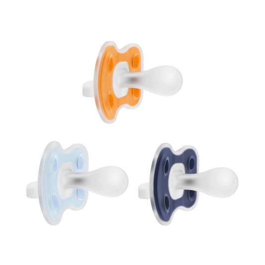 Dr. Brown's Advantage One-Piece Pacifiers, Stage 2 - Blue, 3-Pack - PA23203-P4