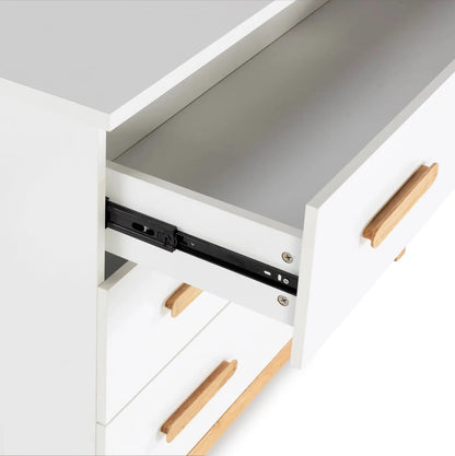 dadada Lala Big 6-Drawer Dresser - White / Natural