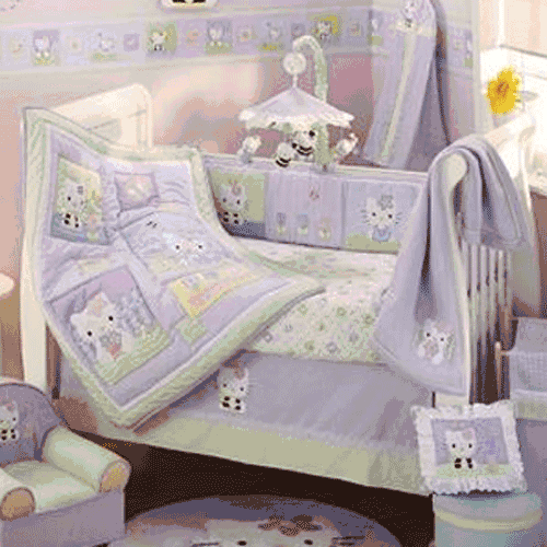 Lambs & Ivy Hello Kitty & Friends 5 Piece Crib Set