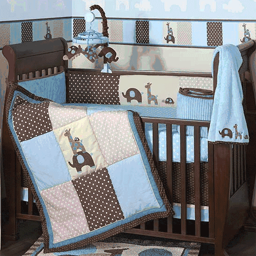 Lambs & Ivy Jake 5 Piece Baby Crib Bedding Set - 28005v