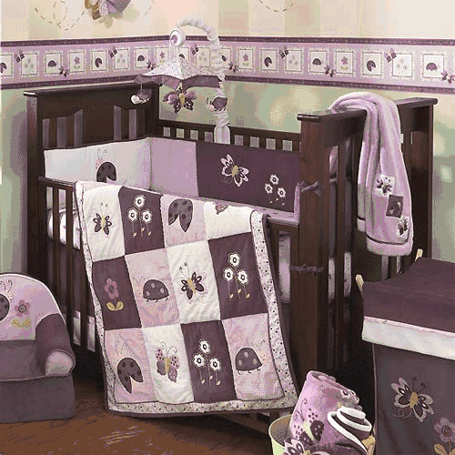 Lambs & Ivy Luv Bugs 4 Piece Crib Bedding Set - 6204v