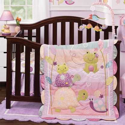 Lambs & Ivy Puddles 4 Piece Crib Bedding Set - 568004V