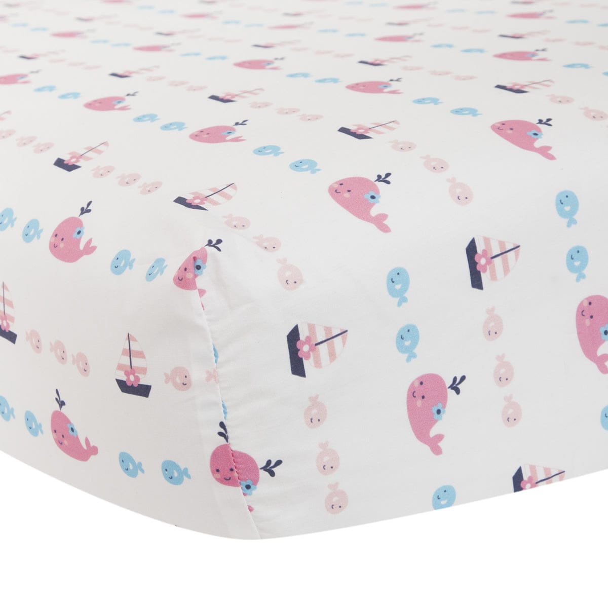 Lambs & Ivy Splish Splash Fitted Crib Sheet - 580006B