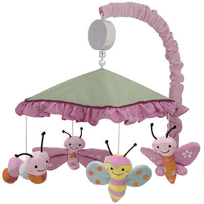 Lambs & Ivy Sunshine Garden Musical Mobile - 518018