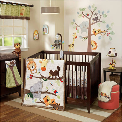 Lambs & Ivy Treetop Buddies 4 Piece Crib Bedding Set - 571004V