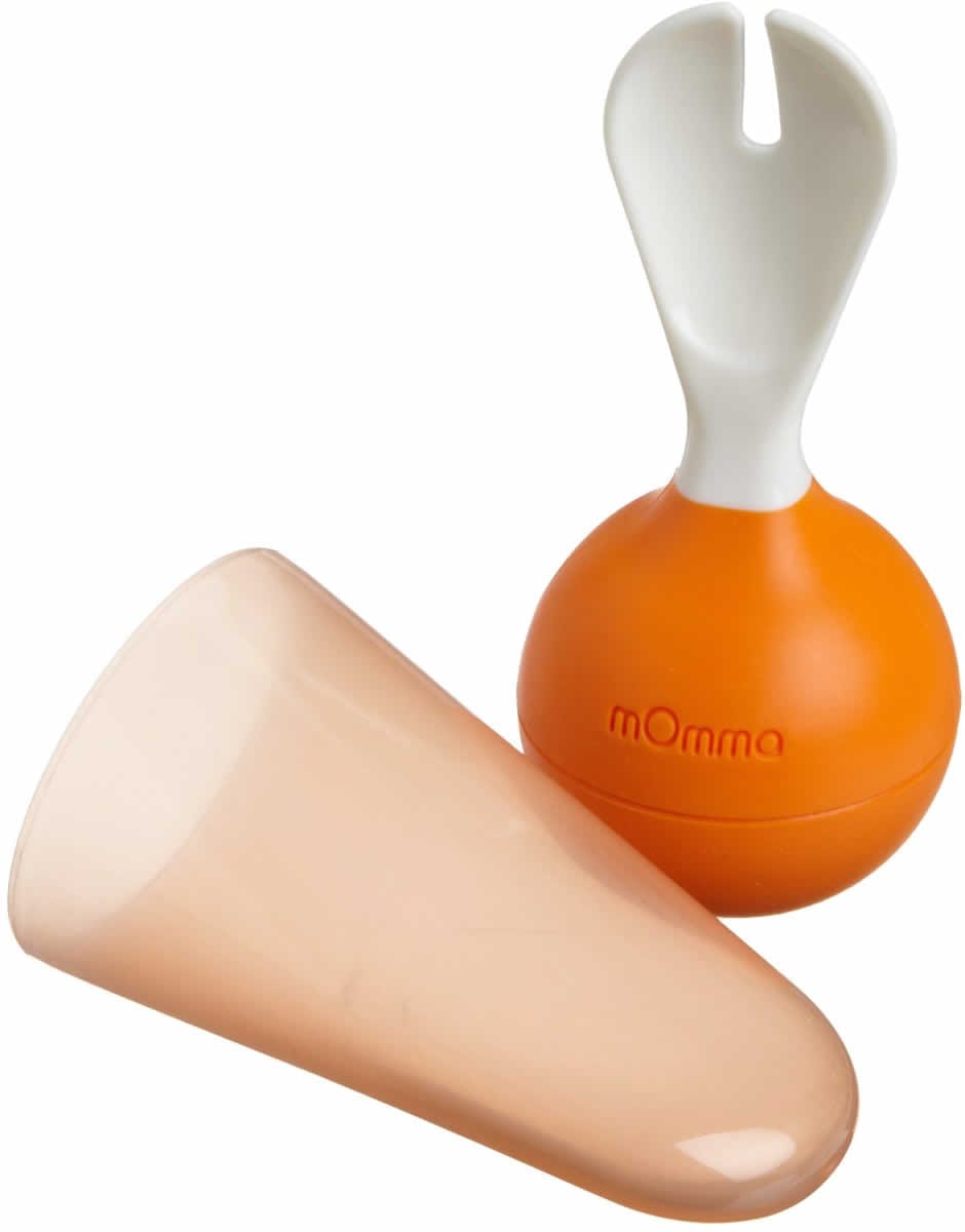 Lansinoh mOmma Mealtime Fork - Orange - 71017