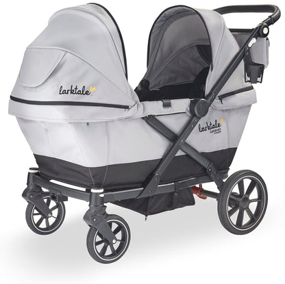 Larktale Caravan Coupe (2 Seater) Stroller Wagon - Gray/Black