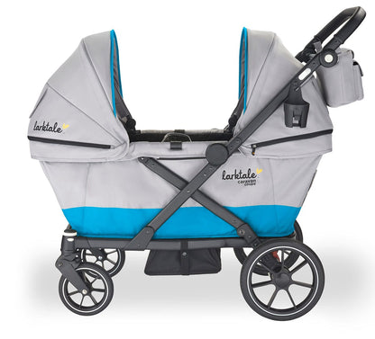 Larktale Caravan Coupe (2 Seater) Stroller Wagon - Gray/Black