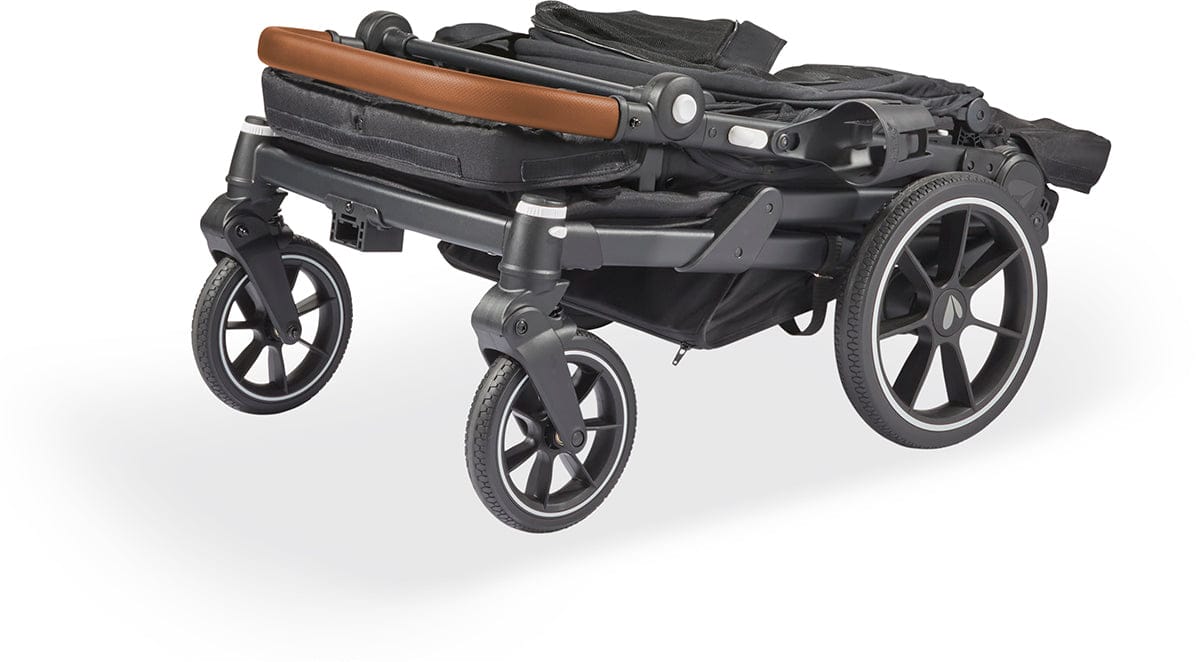 Larktale Caravan Coupe Quad (4 Seater) Stroller Wagon - Gray / Green - LK51037