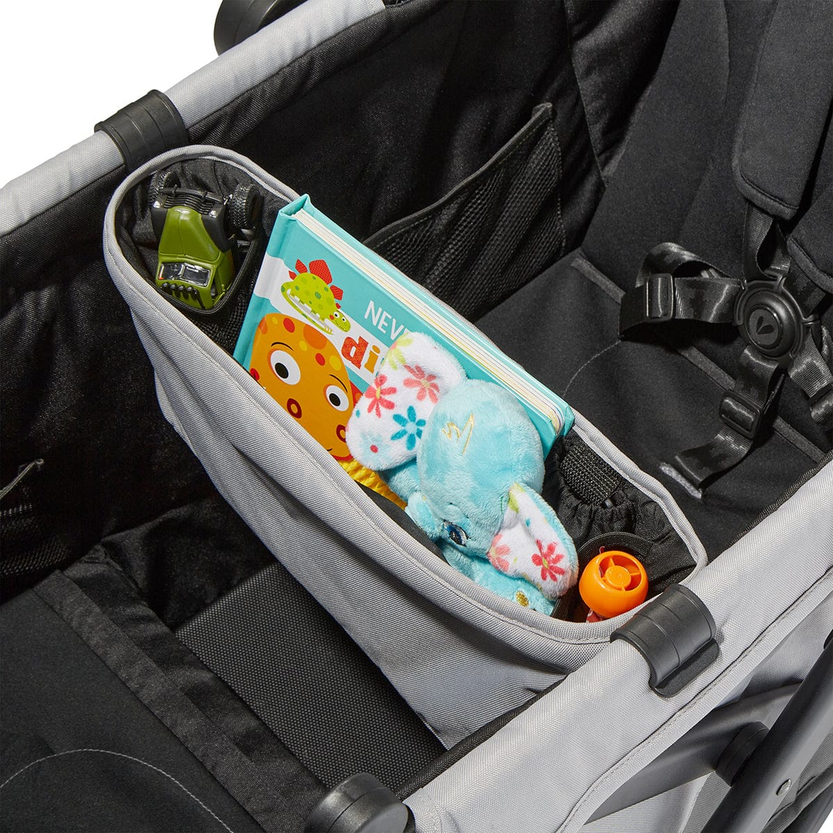 Larktale Caravan Coupe V2 (2 Seater) Stroller Wagon - Byron Black - LK51029