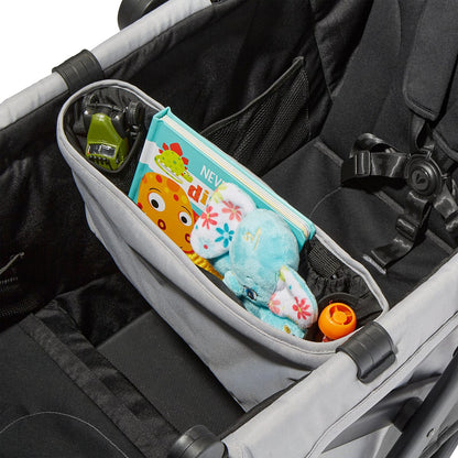 Larktale Caravan Coupe V2 (2 Seater) Stroller Wagon - Gray / Black - LK51020