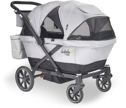 Larktale Caravan Coupe V2 (2 Seater) Stroller Wagon - Gray / Black - LK51020