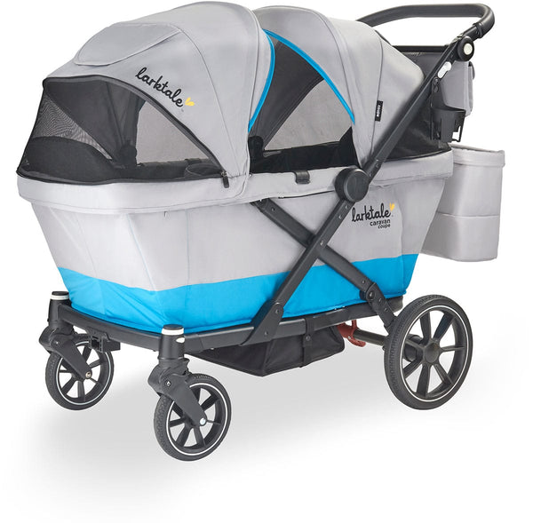 Larktale Caravan Coupe V2 Compact Stroller Wagon, Gray / Blue