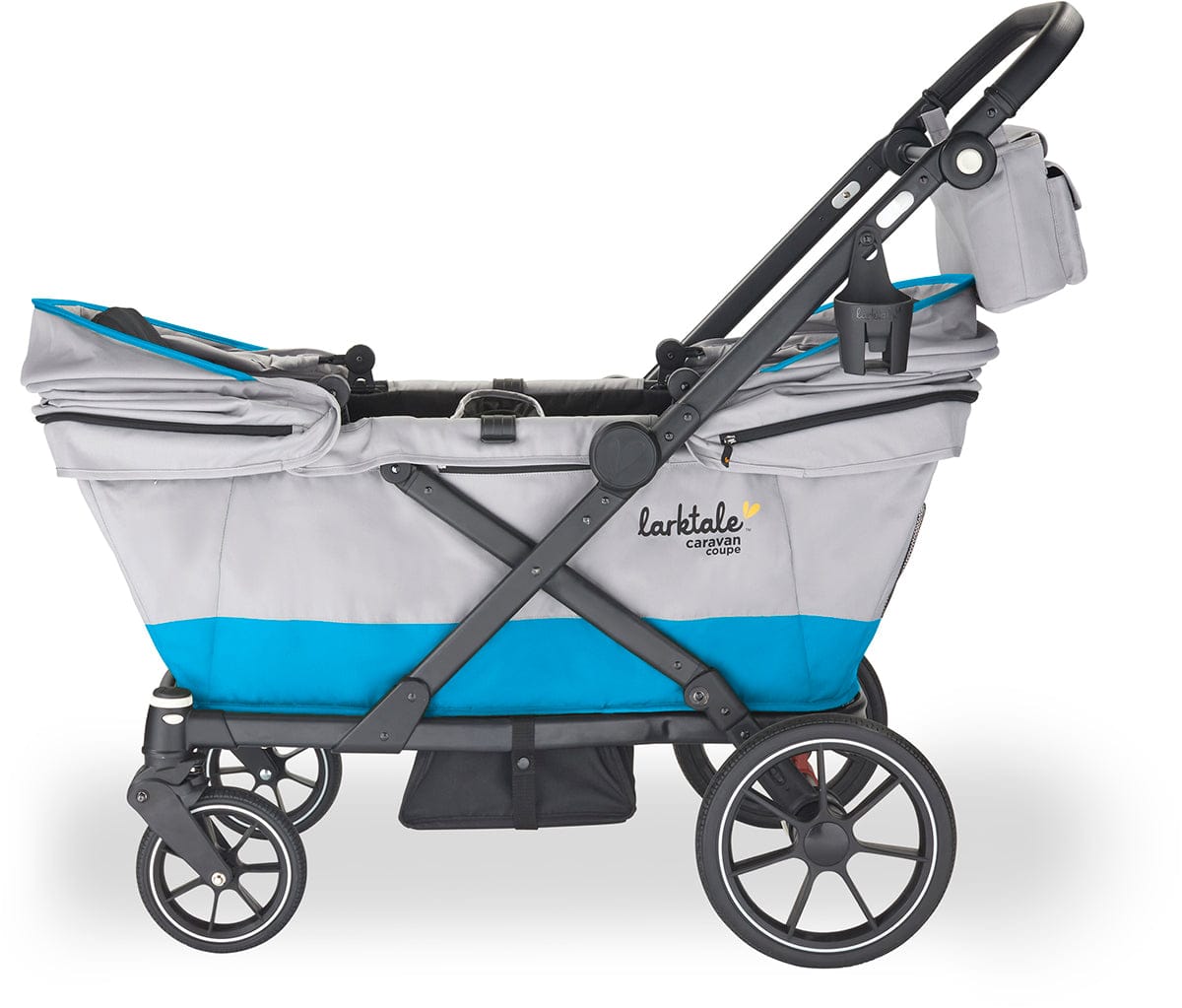 larktale caravan coupe stroller wagon Larktale Caravan Coupe V2 Compact Stroller Wagon, Gray / Blue