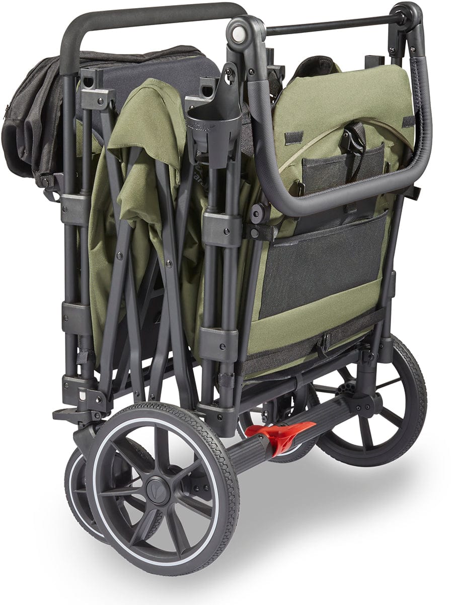 Larktale Caravan Quad (4 Seater) Stroller Wagon - Avalon Gray - LK50030
