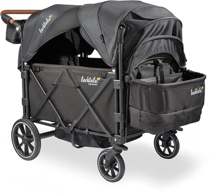 Larktale Caravan Quad (4 Seater) Stroller Wagon - Byron Black - LK50039