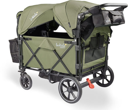 Larktale Caravan Quad (4 Seater) Stroller Wagon - Chelsea Green - LK50037