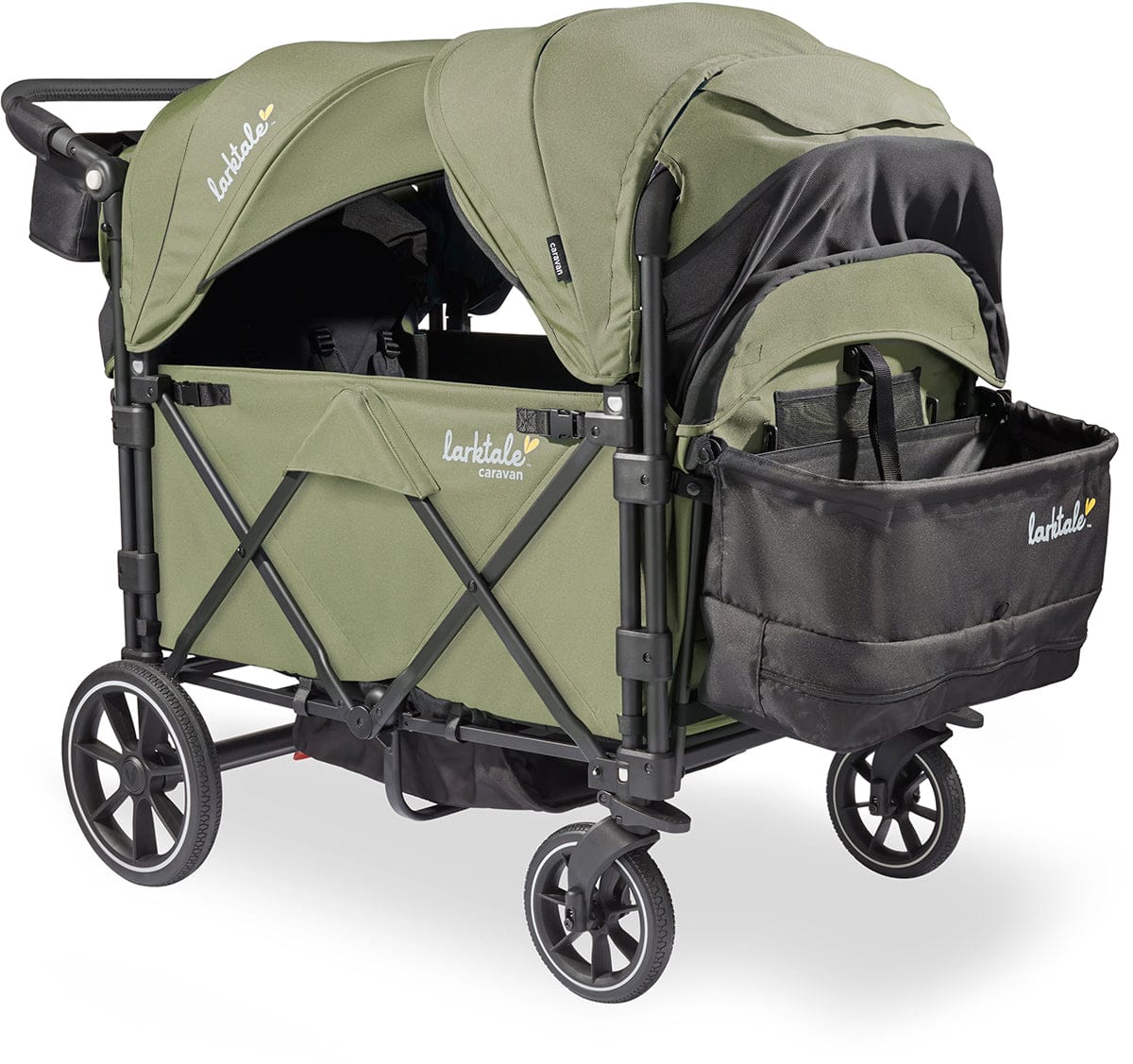 Larktale Caravan Quad (4 Seater) Stroller Wagon - Chelsea Green - LK50037
