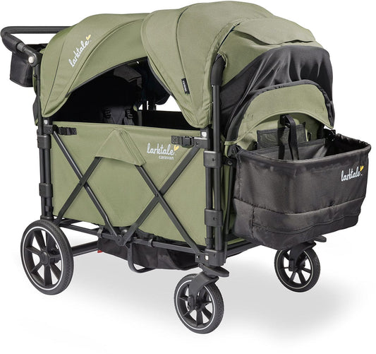 Larktale Caravan Quad (4 Seater) Stroller Wagon - Chelsea Green - LK50037