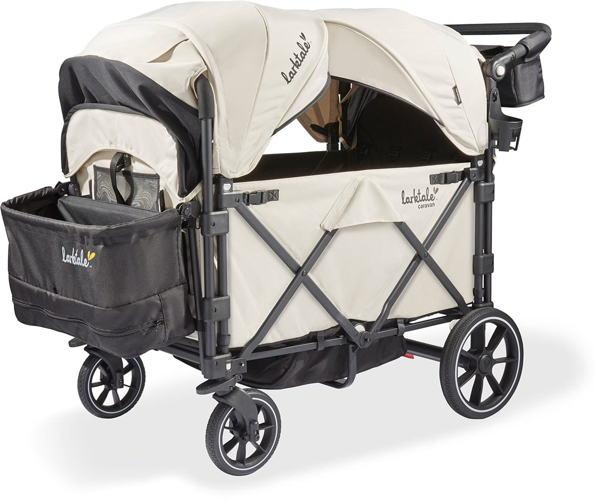 Larktale Caravan Quad (4 Seater) Stroller Wagon - Newport Taupe - LK50035