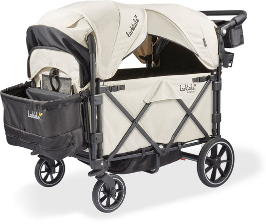Larktale Caravan Quad (4 Seater) Stroller Wagon - Newport Taupe - LK50035