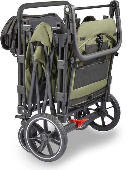 Larktale Caravan Quad (4 Seater) Stroller Wagon - Seaford Blue - LK50031