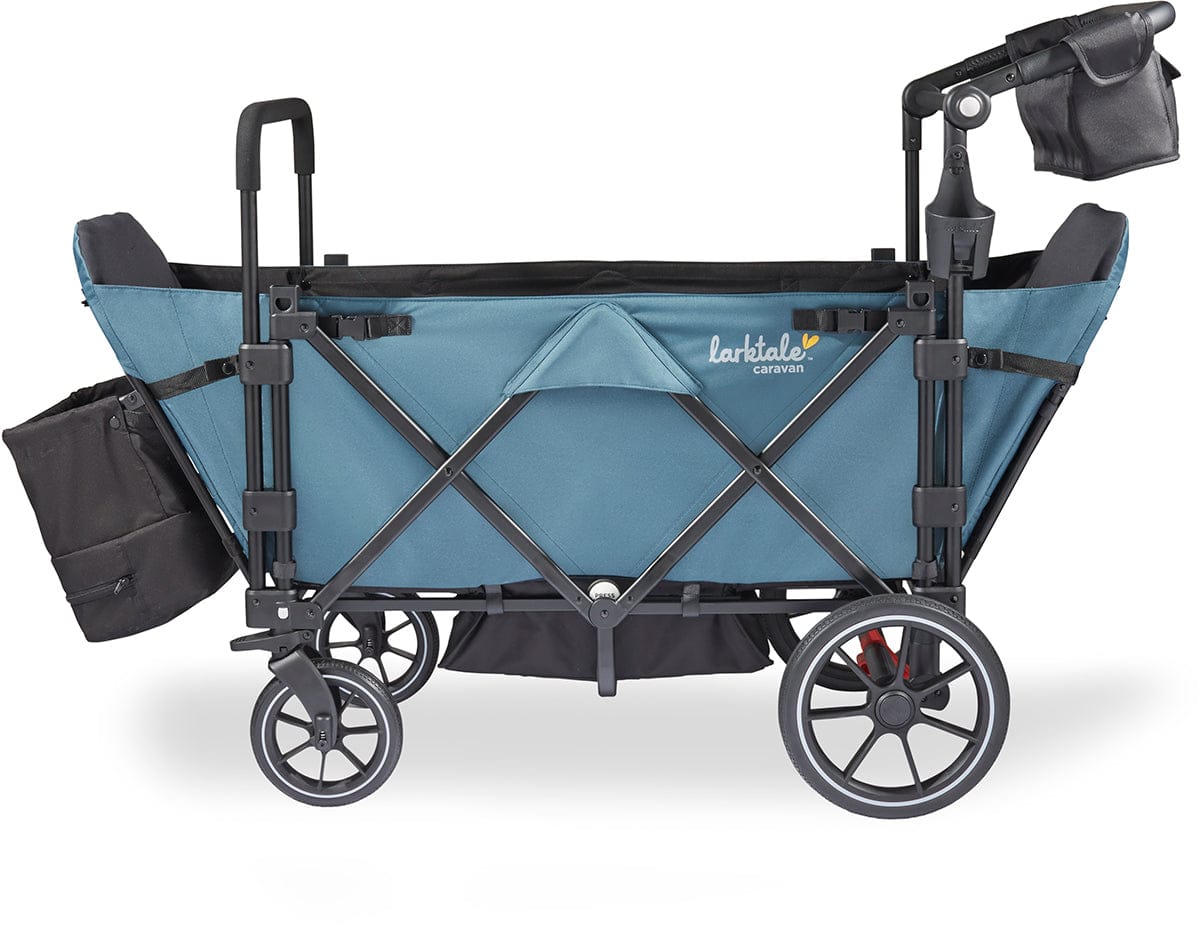 Larktale Caravan Quad (4 Seater) Stroller Wagon - Seaford Blue - LK50031