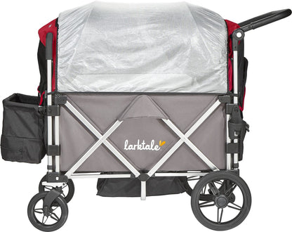 Larktale Caravan Stroller Wagon Canopy Set of 2 - Barossa Red - LK50503