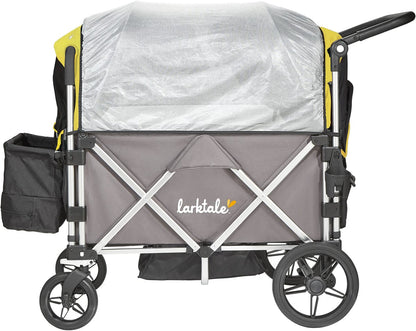 Larktale Caravan Stroller Wagon Canopy Set of 2 - Clovelly Yellow - LK50506