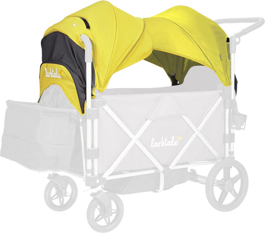 Larktale Caravan Stroller Wagon Canopy Set of 2 - Clovelly Yellow - LK50506