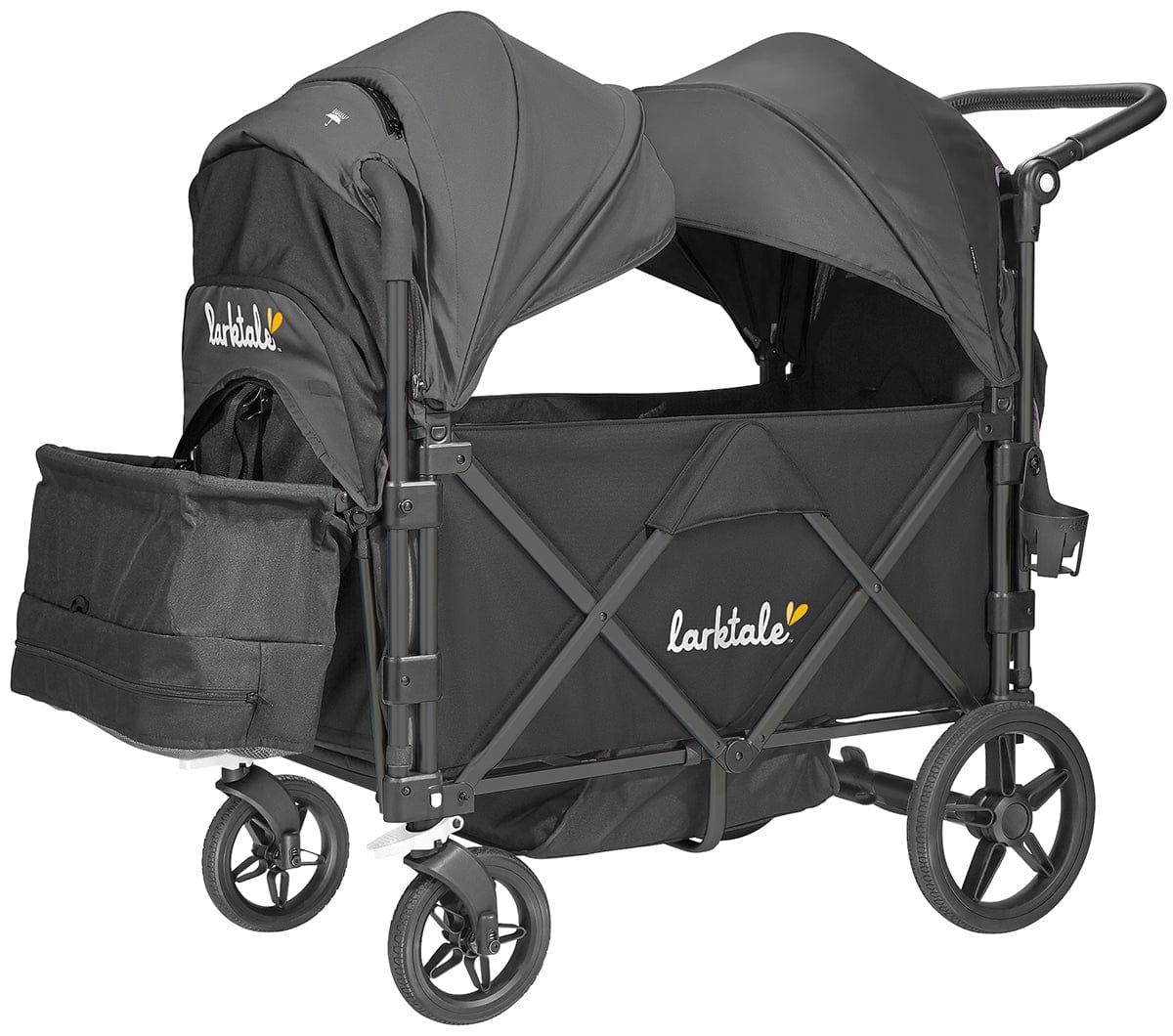 Larktale Caravan Stroller Wagon Complete - Byron Black / Byron Black (Albee Exclusive) - LK50020