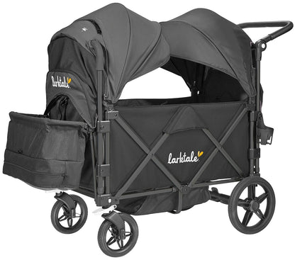 Larktale Caravan Stroller Wagon Complete - Byron Black / Byron Black (Albee Exclusive) - LK50020