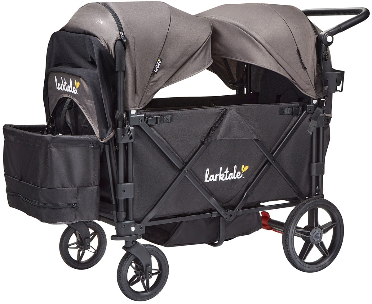 Larktale Caravan Stroller Wagon Complete - Byron Black / Pebble Gray (Albee Exclusive) - LK50019