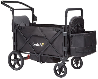 Larktale Caravan Stroller Wagon Complete - Byron Black / Pebble Gray (Albee Exclusive) - LK50019