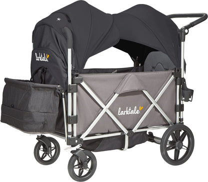 Larktale Caravan Stroller Wagon Complete - Mornington Gray/Byron Black - LK50009