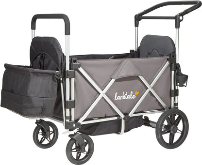 Larktale Caravan Stroller Wagon Complete - Mornington Gray/Clovelly Yellow - LK50008-LK50506