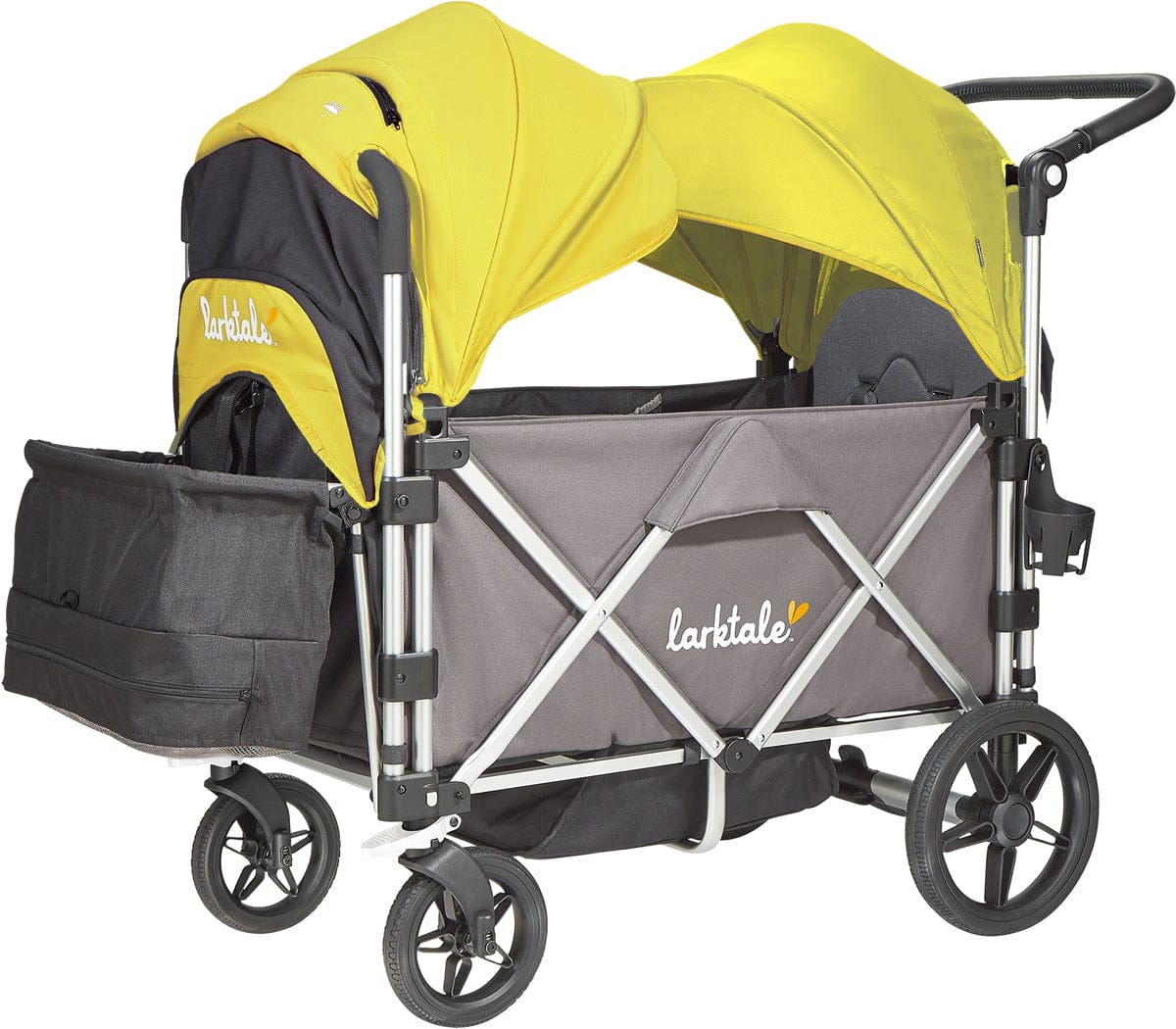 Larktale Caravan Stroller Wagon Complete - Mornington Gray/Clovelly Yellow - LK50008-LK50506