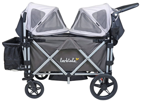 Larktale Caravan Stroller Wagon Summer Canopy Set - Nightcliff Stone - LK50524
