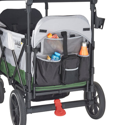 Larktale Caravan V2 (3 Seater) Stroller Wagon Bundle - Gray/Blue - 3SEAT-LK50001