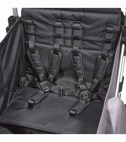 Larktale Caravan V2 (4 Seater) Stroller Wagon Bundle - Gray/Blue - 4SEAT-LK50001