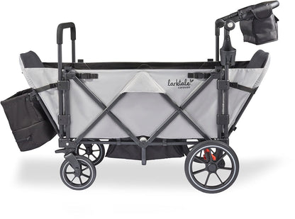 Larktale Caravan V3 (2 Seater) Stroller Wagon - Avalon Gray - LK50040