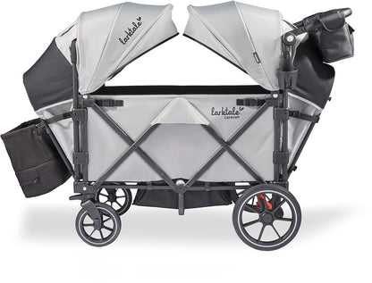 Larktale Caravan V3 (2 Seater) Stroller Wagon - Avalon Gray - LK50040
