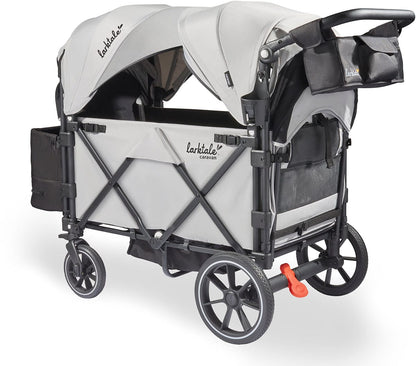 Larktale Caravan V3 (2 Seater) Stroller Wagon - Avalon Gray - LK50040