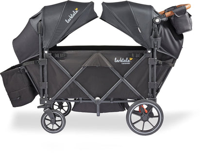 Larktale Caravan V3 (2 Seater) Stroller Wagon - Byron Black - LK50049