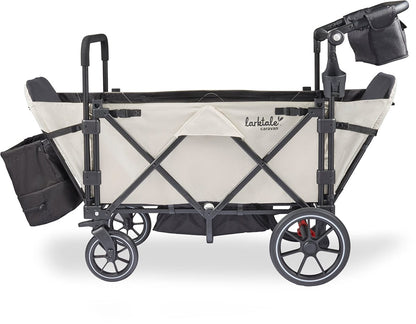 Larktale Caravan V3 (2 Seater) Stroller Wagon - Newport Taupe - LK50045