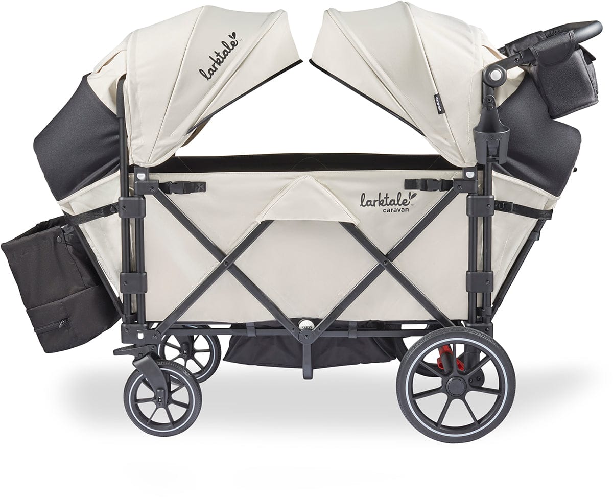 Larktale Caravan V3 (2 Seater) Stroller Wagon - Newport Taupe - LK50045